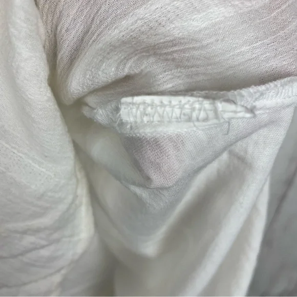 Prana white embroidered linen blend tank Small - Picture 5 of 5